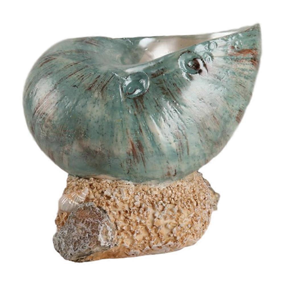 Conch Sculpture Ornaments Nursery Classroom Resin 3.93X3.93X3.34in Simple Color 1Pack