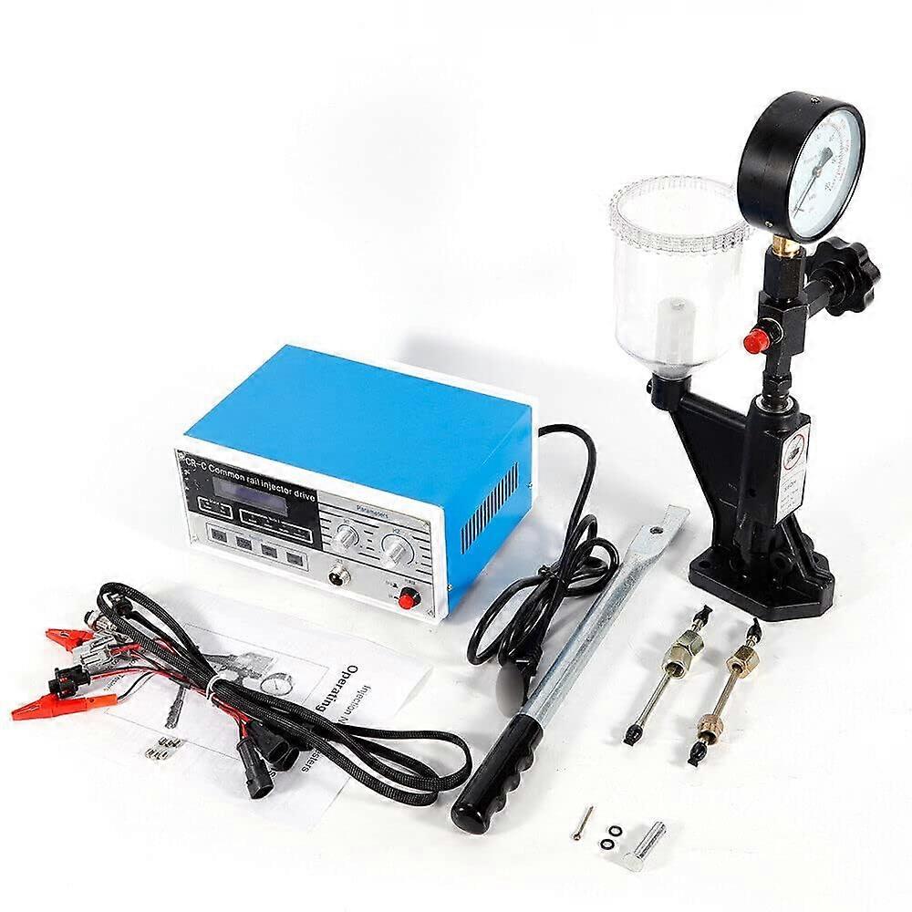 CR-C Multifunctional Diesel Injector Tester Set 220V 0-600 Bar with S60H Injector Validator and 3 Connectors, 11x25x19 cm