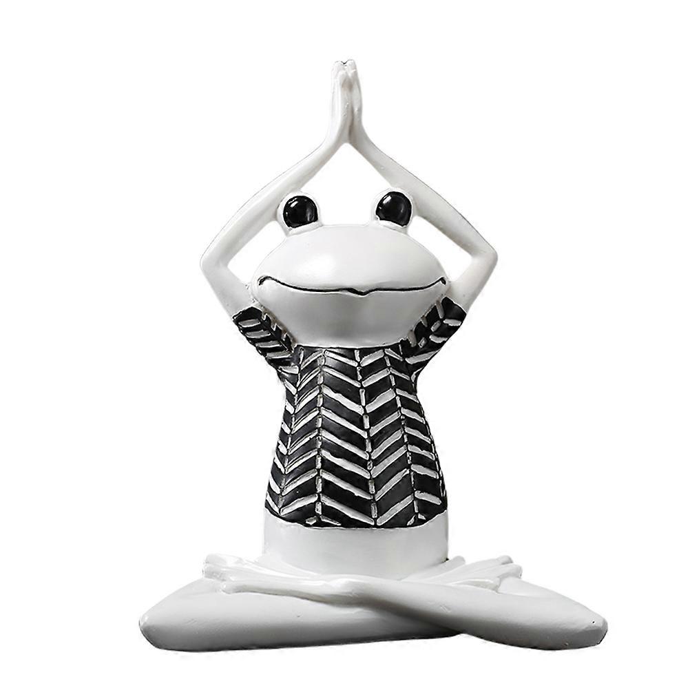 Funny Figurine Resin Yoga Decoration Meditation Home Decor Nordic Style Size 16x10x21.5cm 1PC
