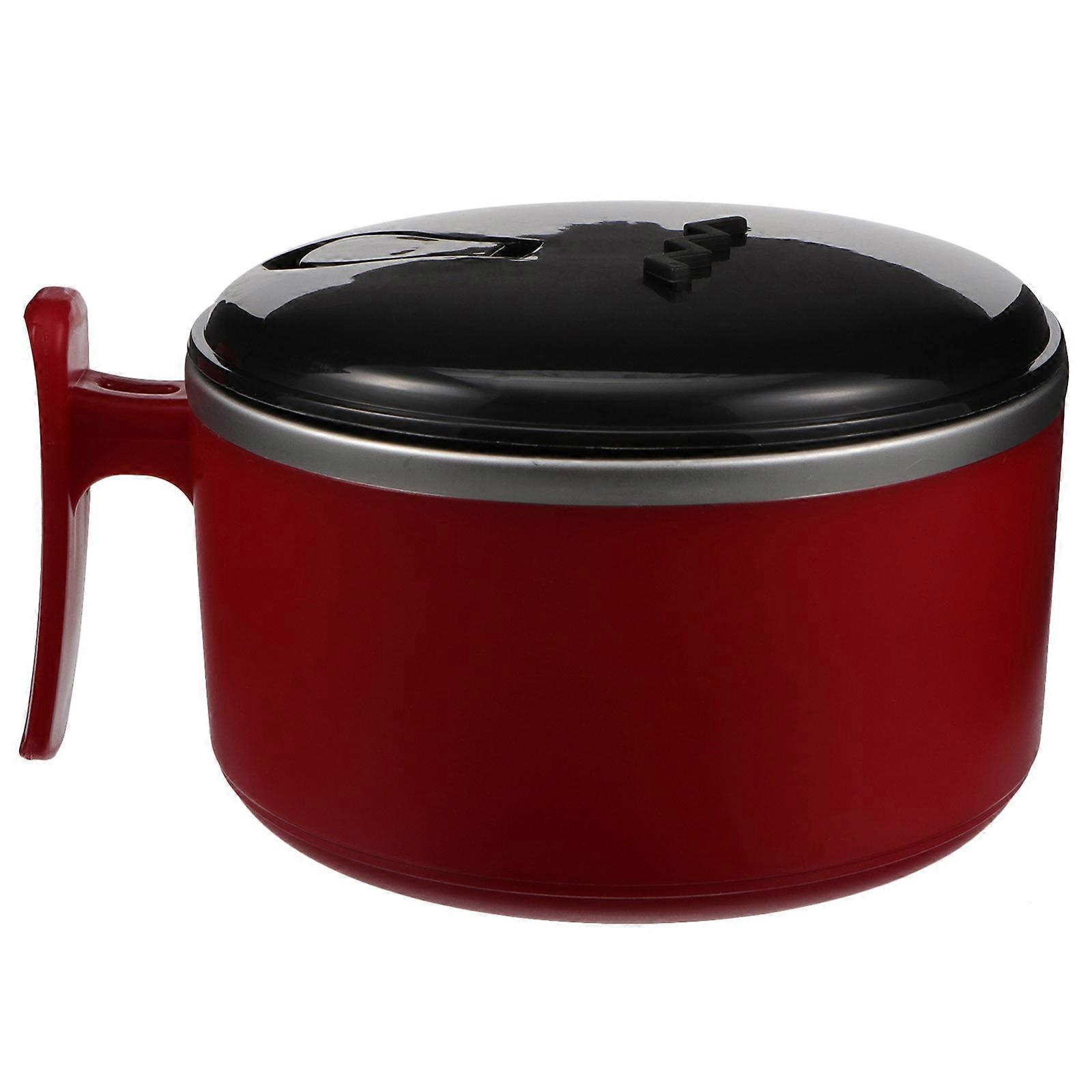 Stainless Steel Noodle Bowl with Large Capacity for Rice 1 Set Food Bowl without Tableware