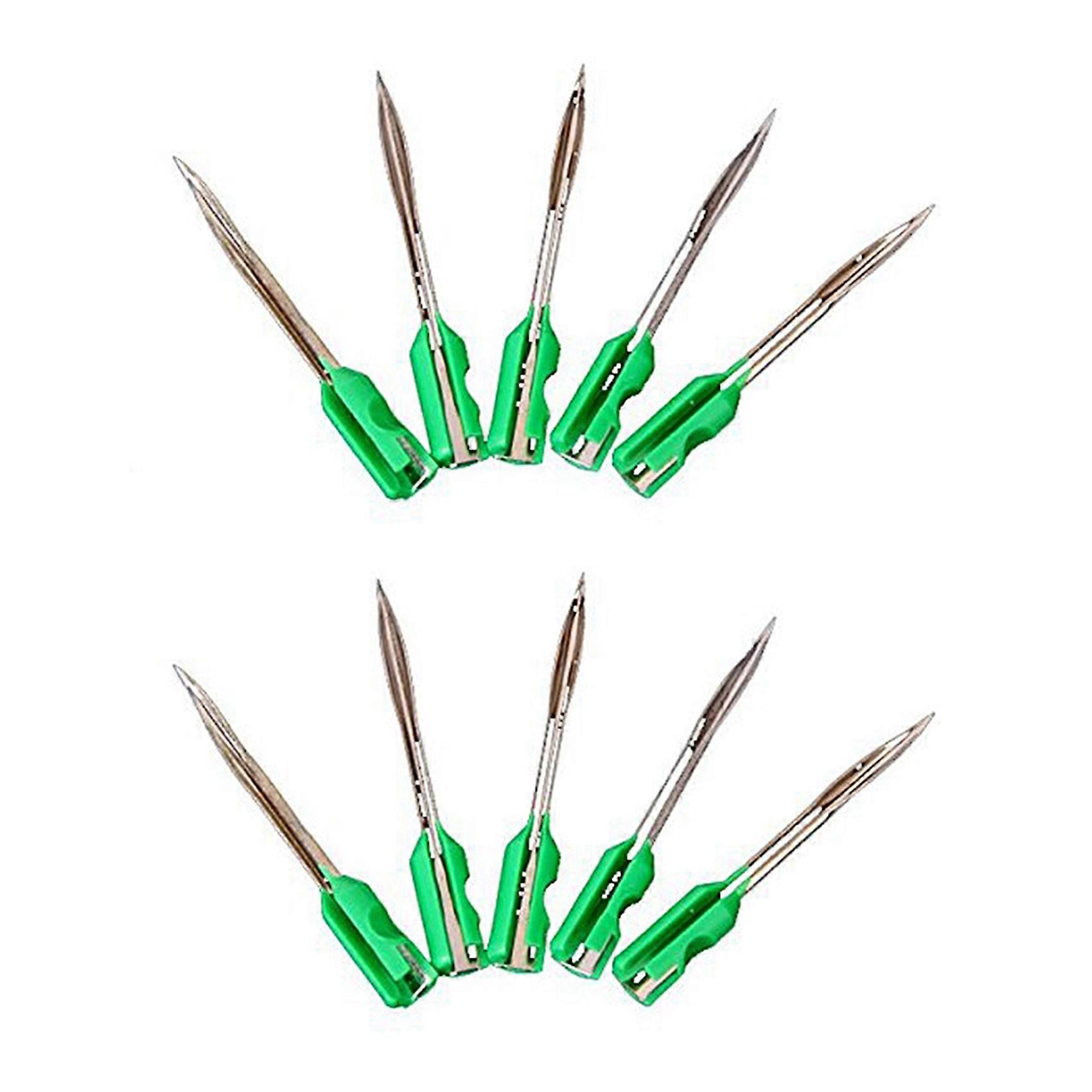 Green Garment Tagging Steel Needles (10 PCs In One BoX)