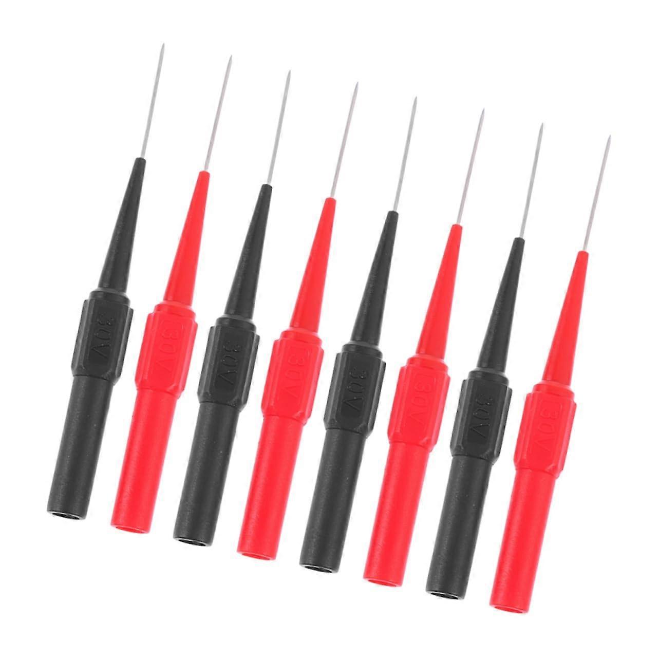 8 Pieces Multimeter Test Probes for Precise Electrical Tests, Compatible with Test Lead Sets, Durable, Reliable for Car Repairs