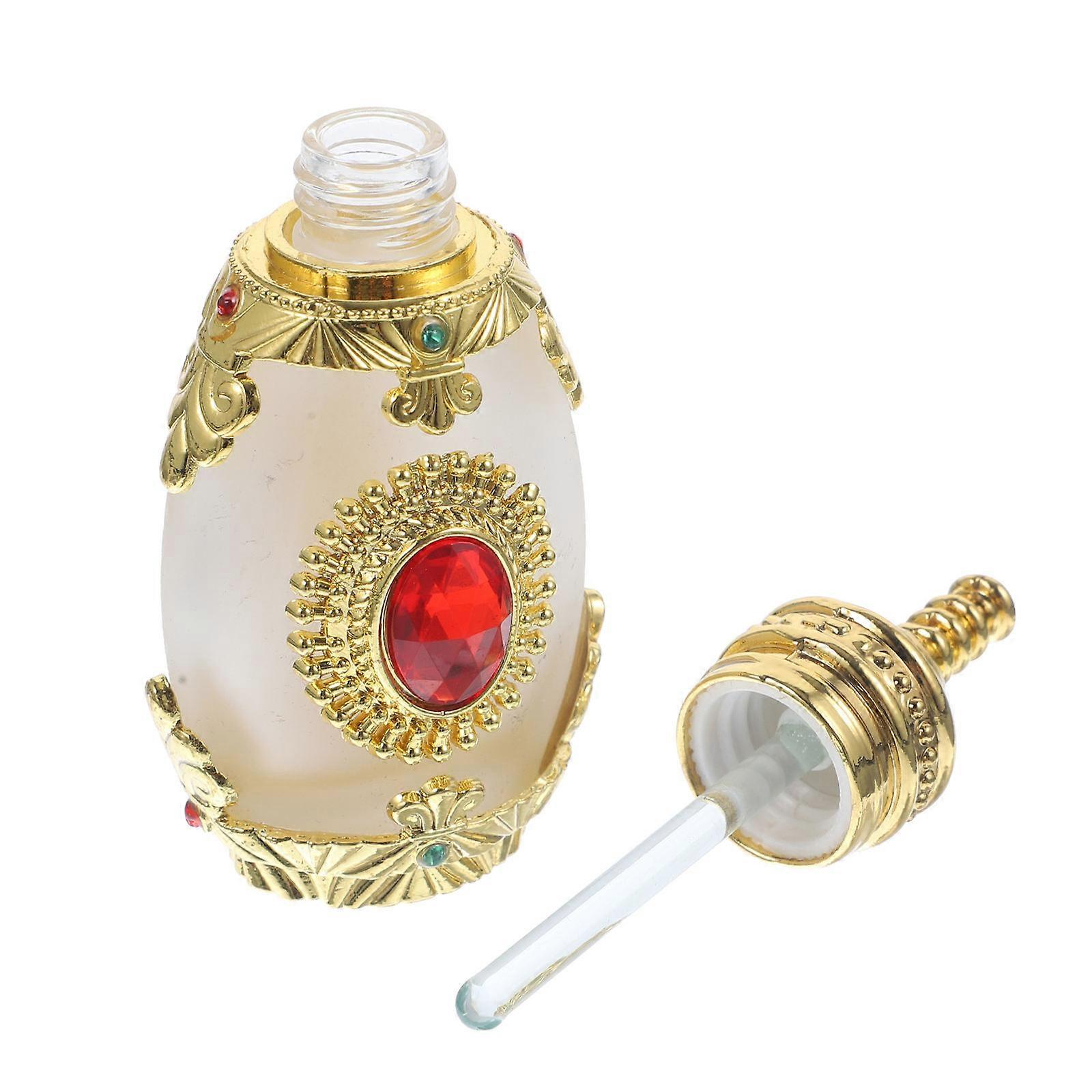 Empty Perfume Bottle Travel Dispenser for Essential Oils Lightweight, Portable, Refillable Elegant Middle Eastern Design for Custom Fragrance