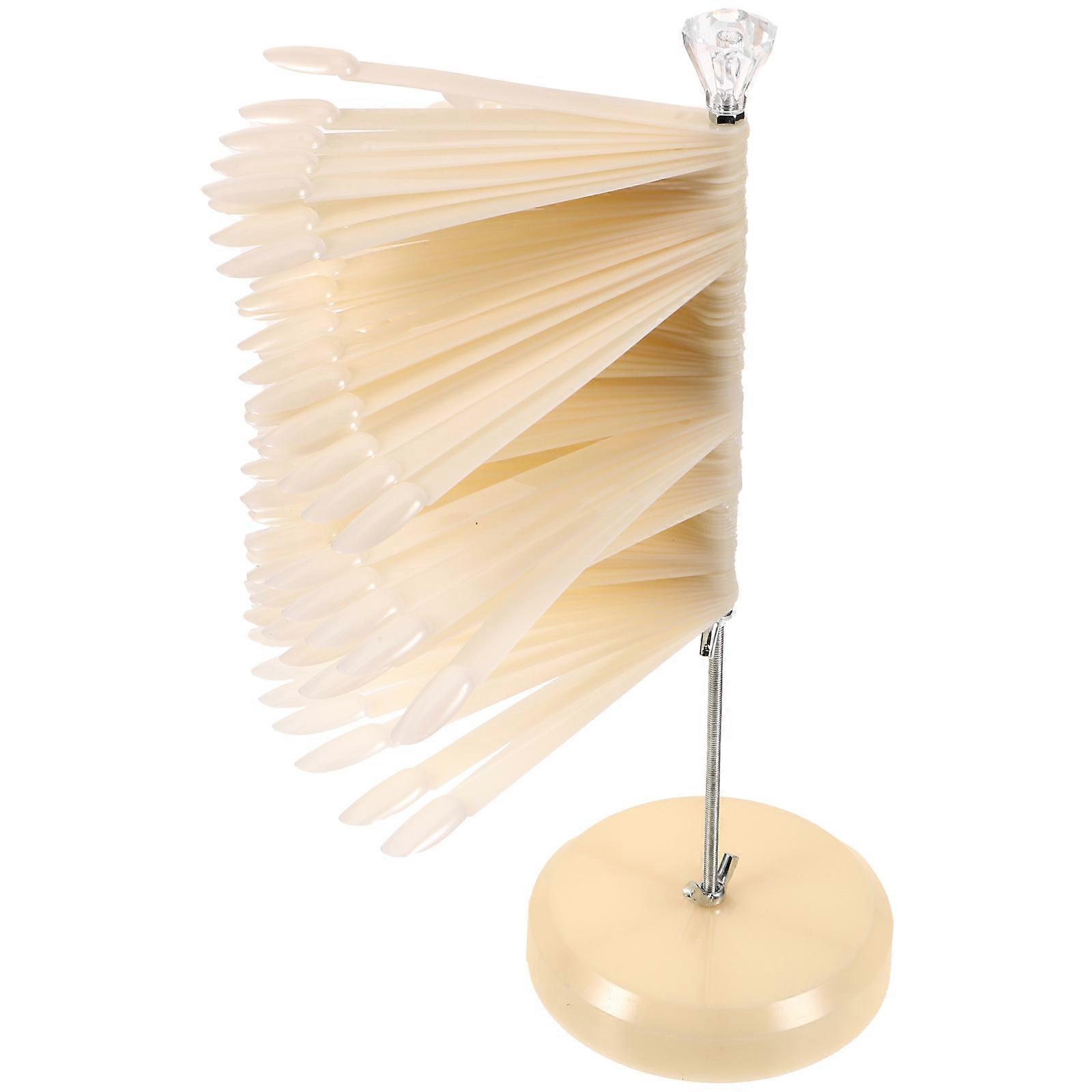 MLINS Nail Art Polish Display Stand with 120 Sticks for Practice Sample Holder and Manicure Supply