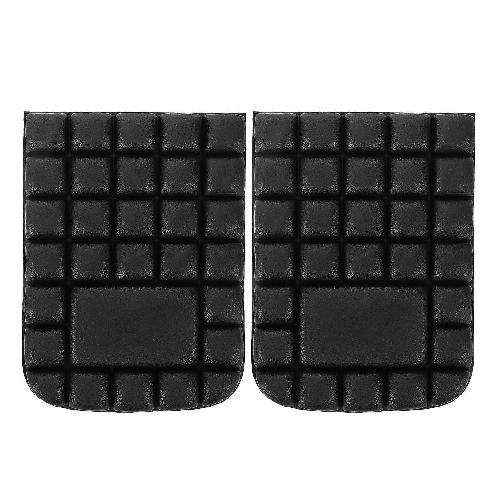 2pcs Black Knee Pad for Sports and Daily Use with Thickened EVA Rubber Protective Case for Knee