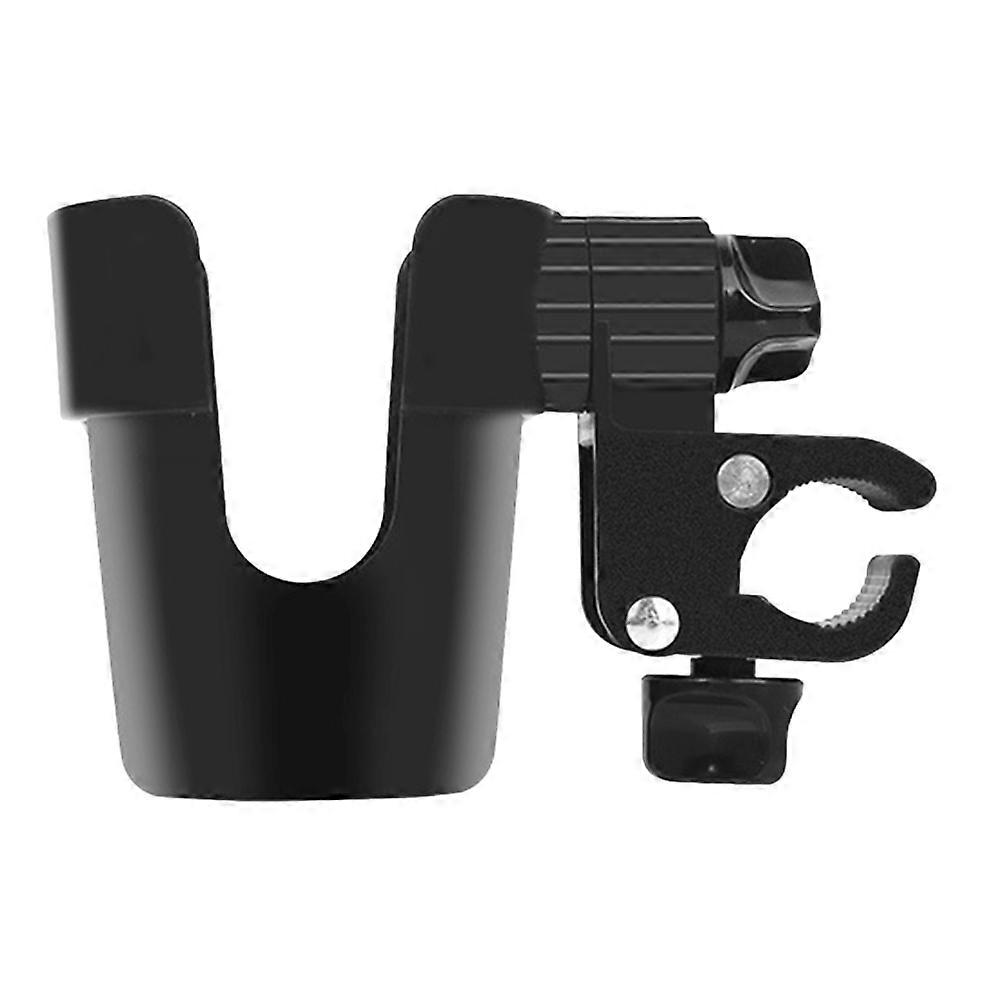 Universal Cup Holder For Baby Stroller 15.5X10.5Cm Black Holds Cup Or Bottle Securely 1Pack