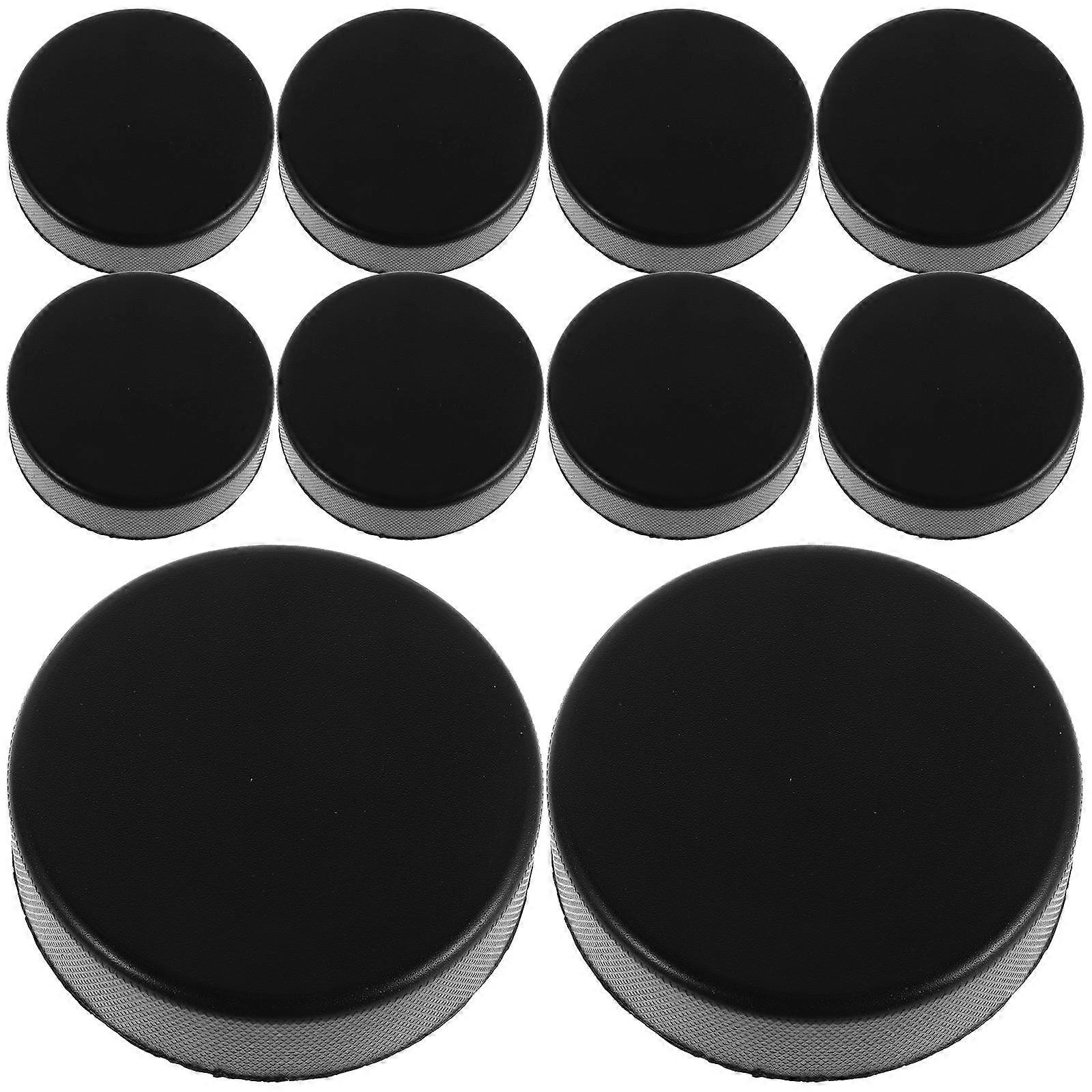 用于冰球和桌上曲棍球比赛的地板曲棍球室内和室外使用轻质黑色 7.00X7.00X2.50CM 20 件