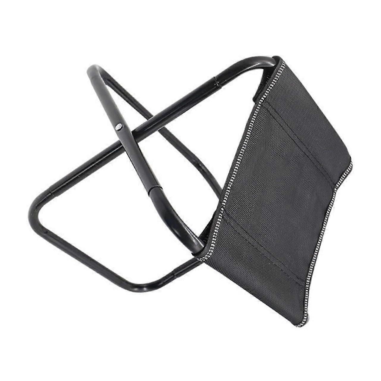 Portable Folding Stool, Foldable Camping Stool, Small Chair, Black