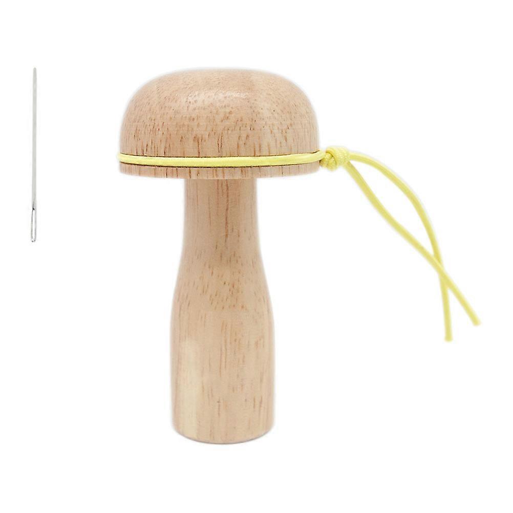 1 Set Mushroom Shaped Wooden Sewing Tool for Darning and Patching