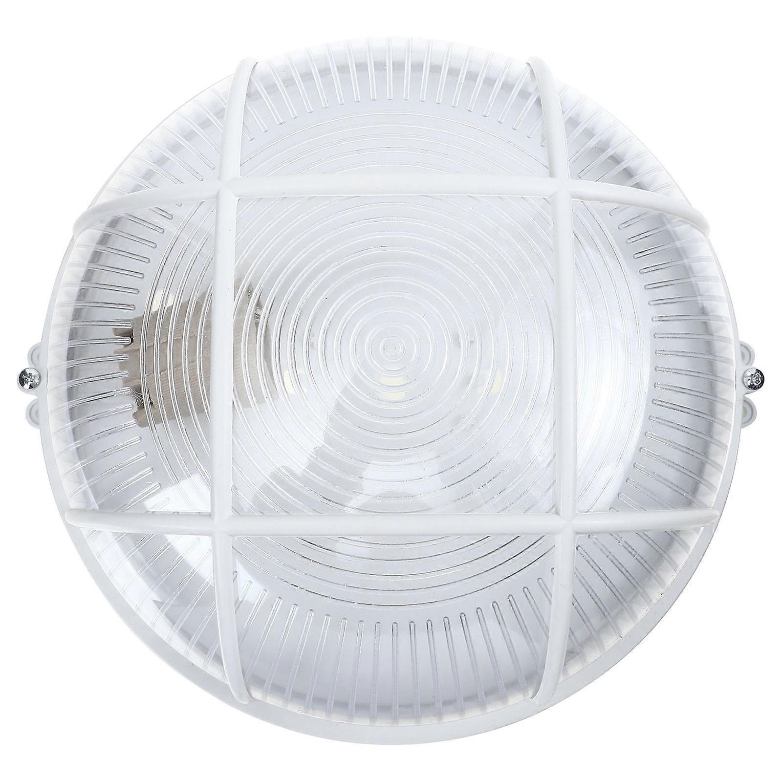 Small Ceiling Light Simple Round Plastic Ceiling Lamp For Indoor Lighting 23x23cm White Moisture-Proof 1Set