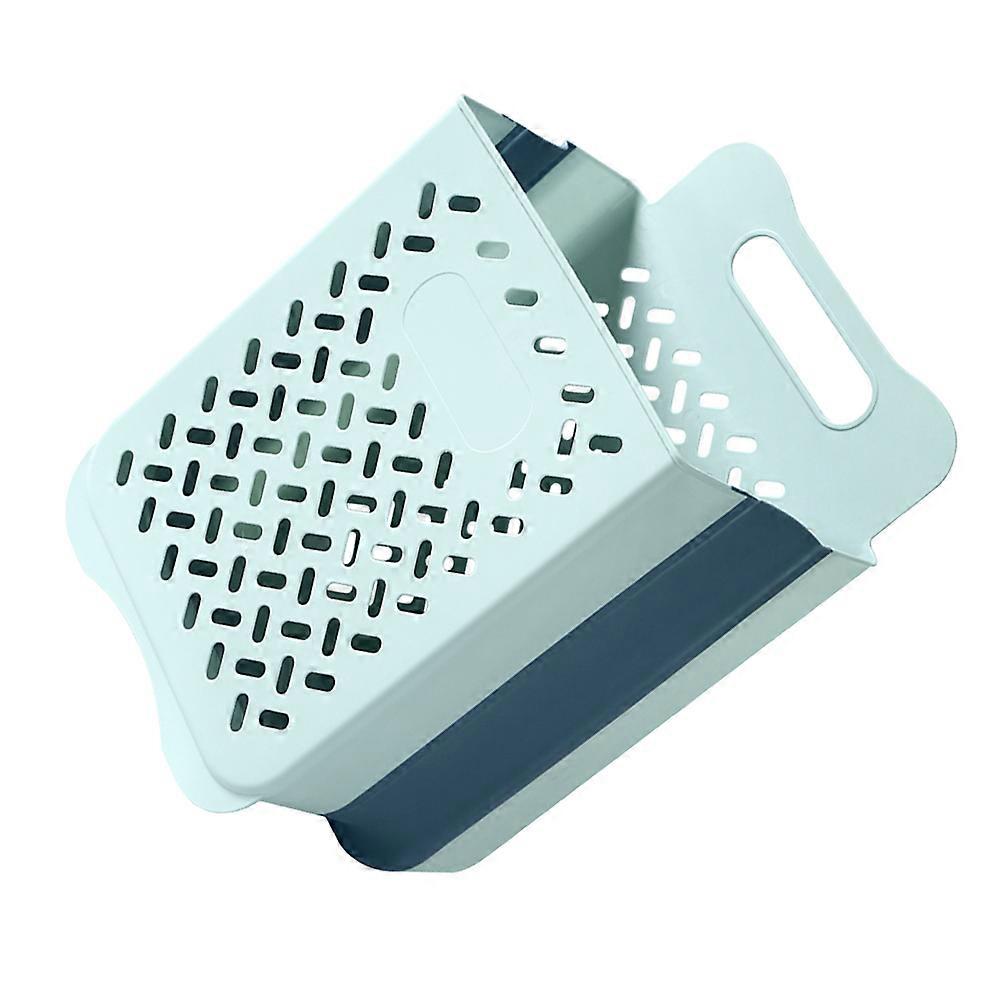 Skyblue Foldable Laundry Basket with Wall Hanging Design for Storage PP TPE 17.7x11.8x29.5in