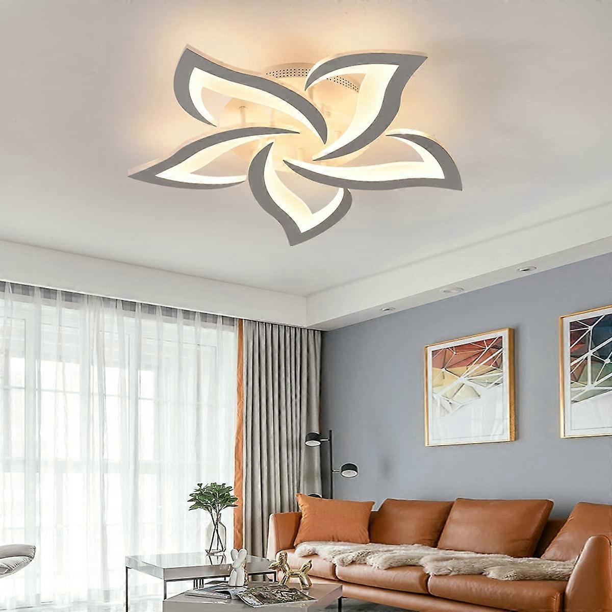 Remote Control Ceiling Light for Bedroom Living Room Modern LED Dimmable Lamp with Memory Function
