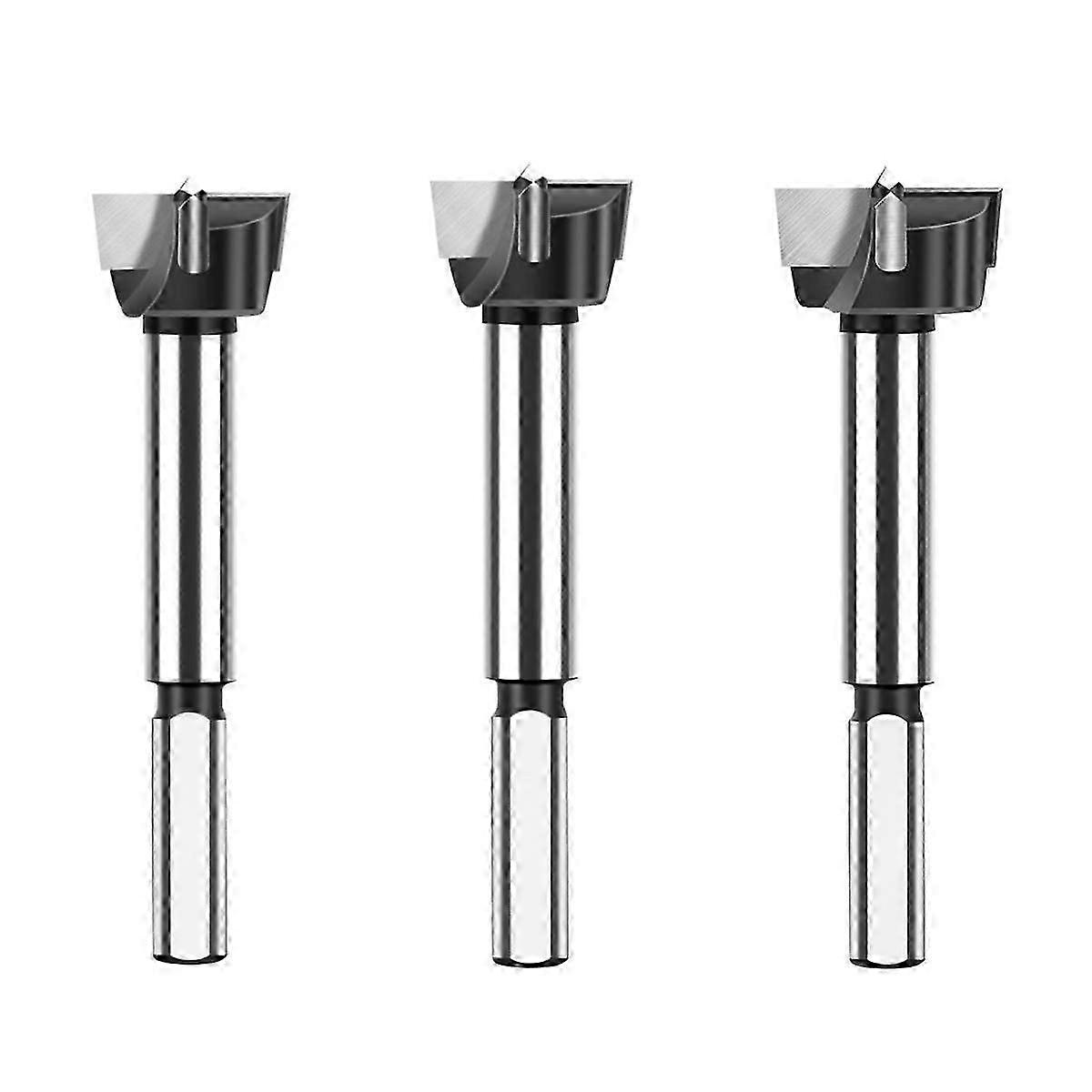 Industrial Grade Triangular Shank Carbide Wood Drill Bits Hinge Hole Opening Tool Flat Wing Drill