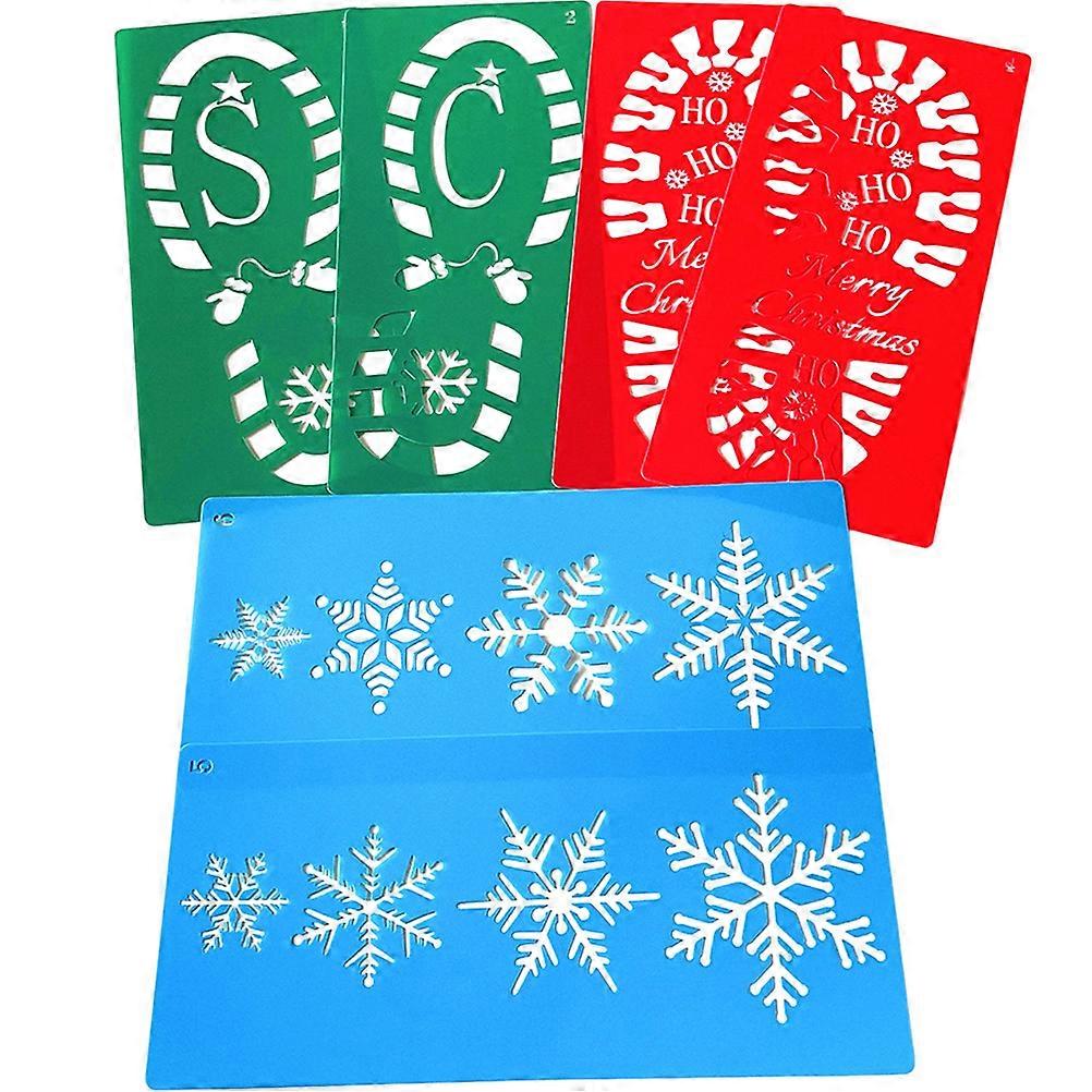 Craft Templates For DIY Artists 30.5X14Cm Assorted Color Hollow Out Design 6Pcs
