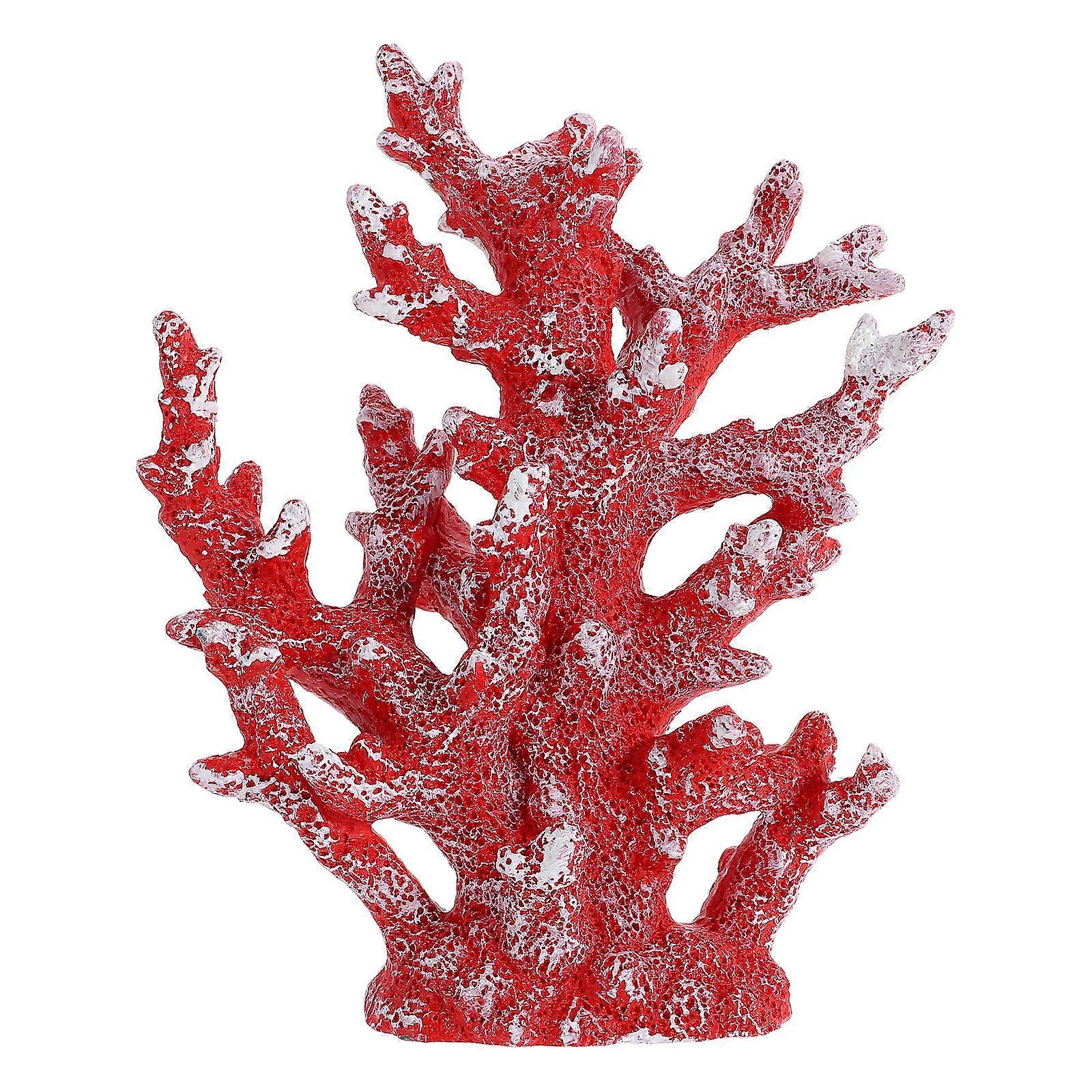 Artificial Coral Fish Tank Decor 1 Set Resin Aquarium Landscaping Ornament