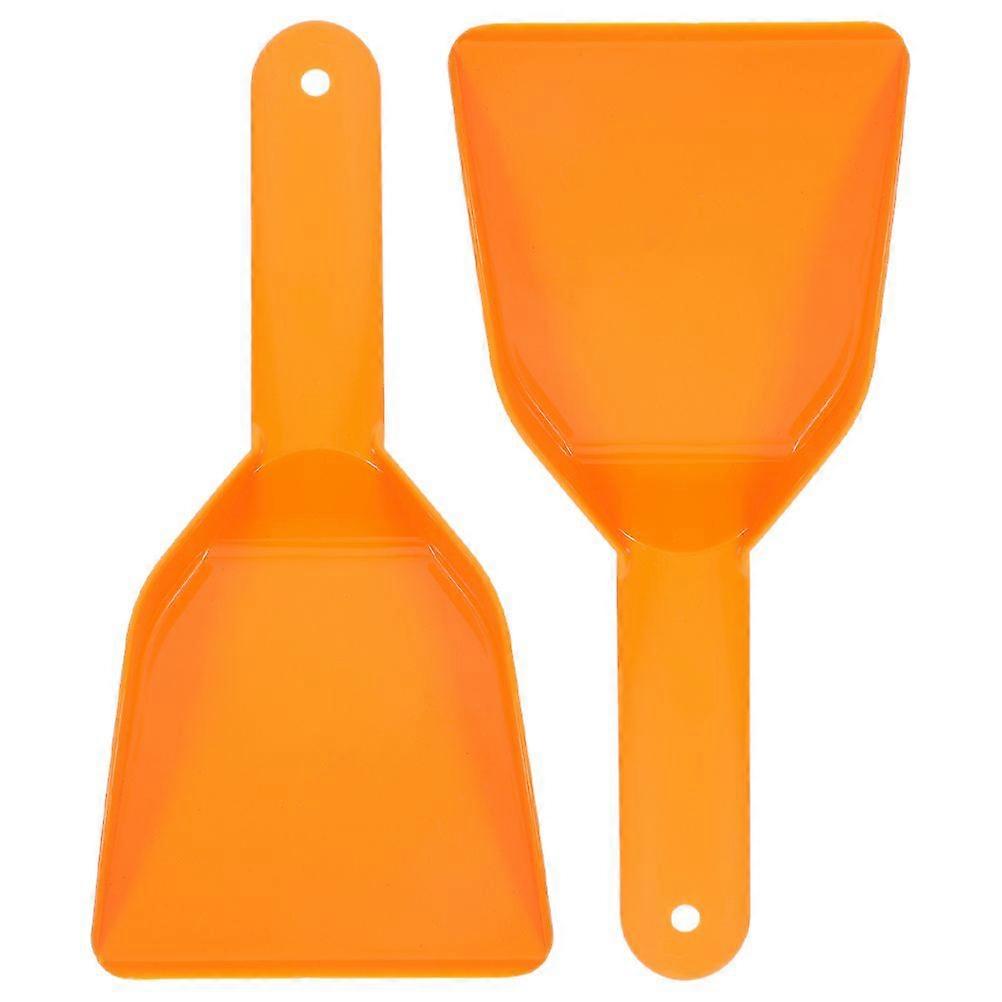 2pcs Heavy Duty Plastic Freezer Frost Shovel Handheld Frost Scraper For Car Snow Removal Deep Freezer Ice Scraper Refrigerator Cleaning Scraper Kitche