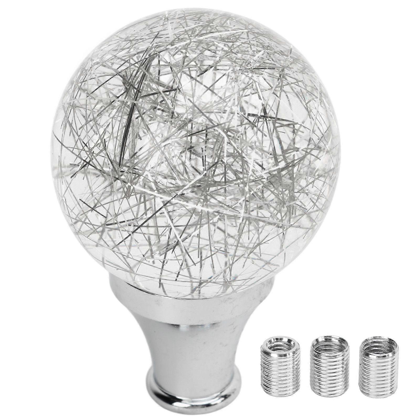 Round ball shift knob for most car models with 3 adapters