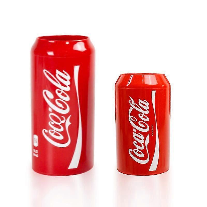 (2pack)silicone Can Sleeve - Beer Can Cover Can Hides Beer Can By Disguising It As A Can Of Soda (red)