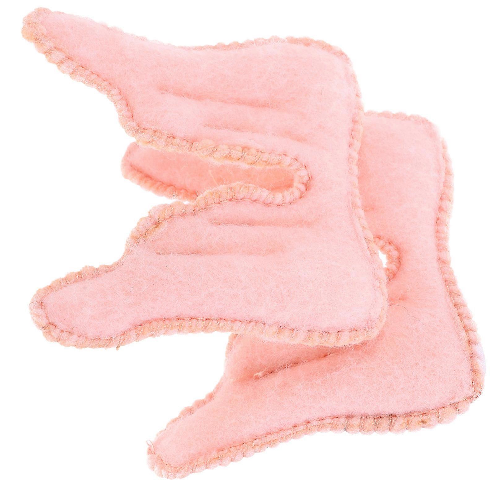 Angel Wings Craft Ornament 2Pcs Cute Mini Wings Decoration Suitable For Holiday Decorations With Pink Elegant Design