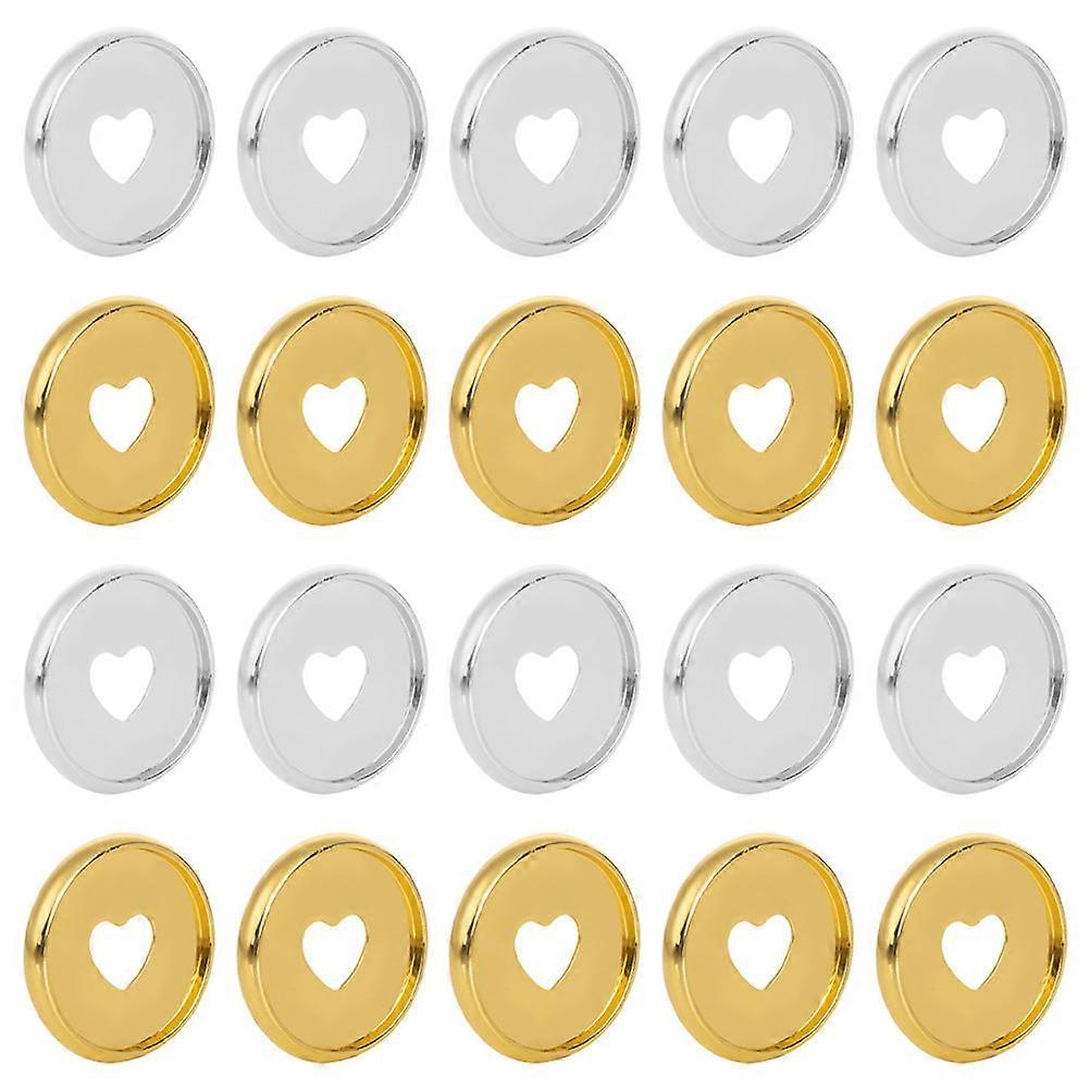 Silver Adhesive Binder Rings for Fixing Use Expandable Supplies with ABS Material 20 Pieces