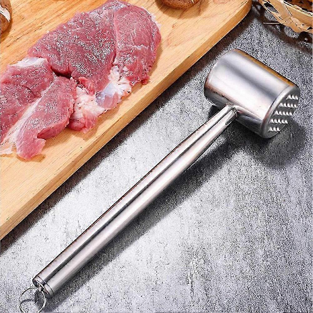 Double-Sided Stainless Steel Meat Tenderizer for Kitchen Use