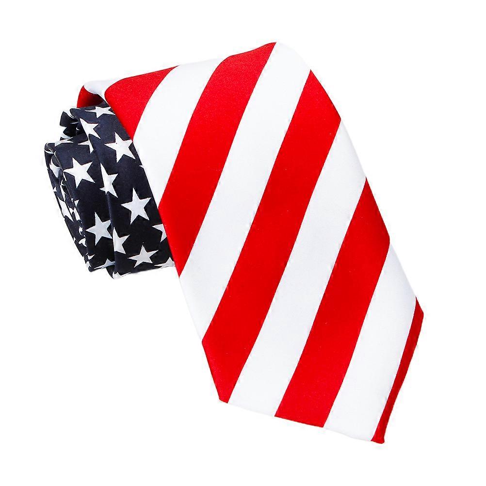 Star Stripe Printed Necktie for Party Decoration