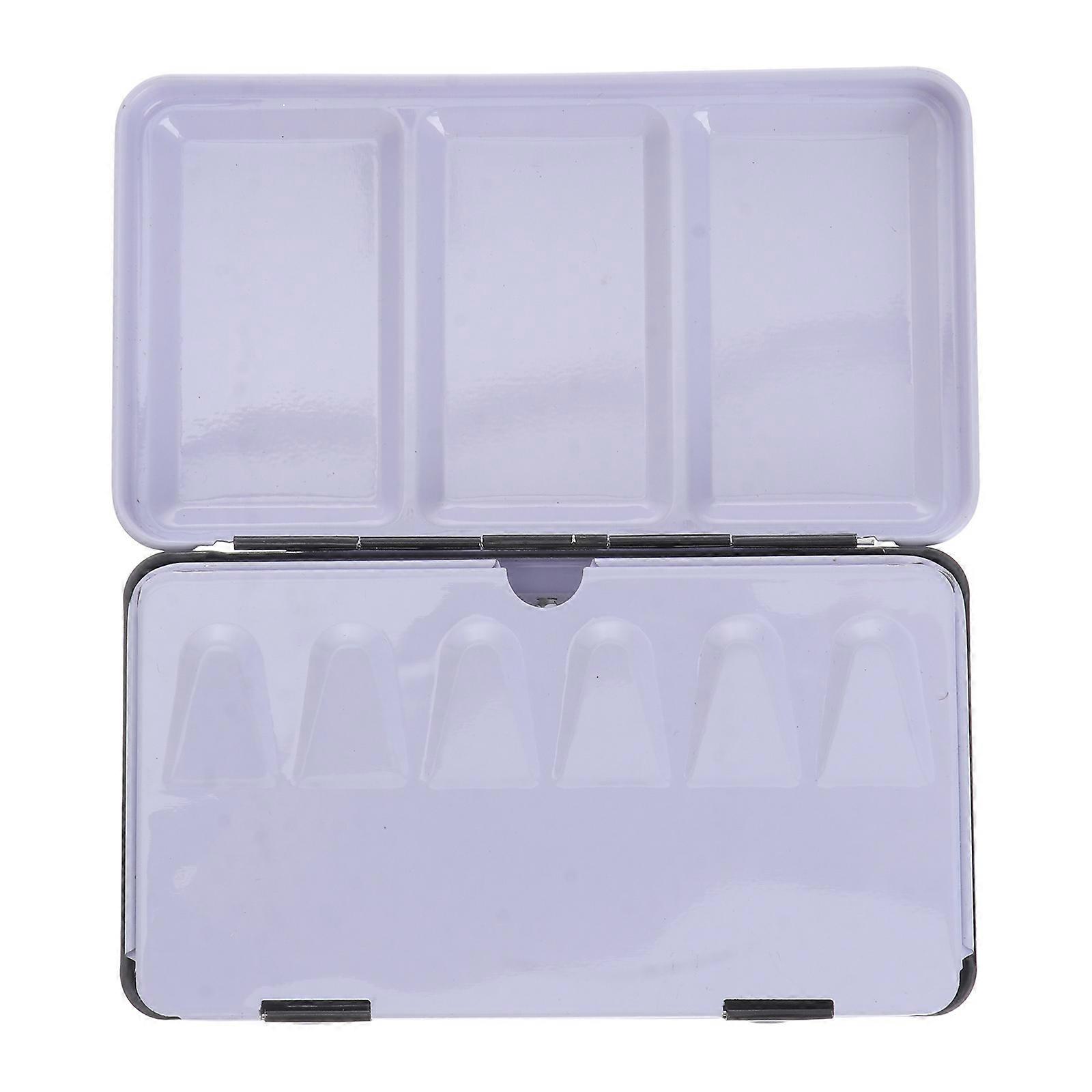Compact Fillable Pigment Box, Durable Metal Tin for Watercolor Paint Storage, Empty Container with Compartments for Artists, Ideal for Paint Beads,