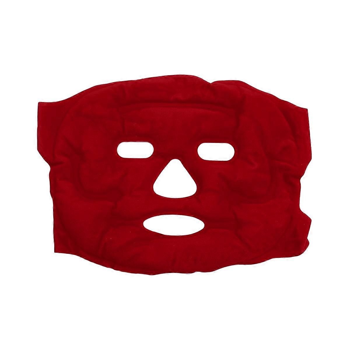 Cold Therapy Facial Ice Pack For Women Relaxation Red Color 1Set