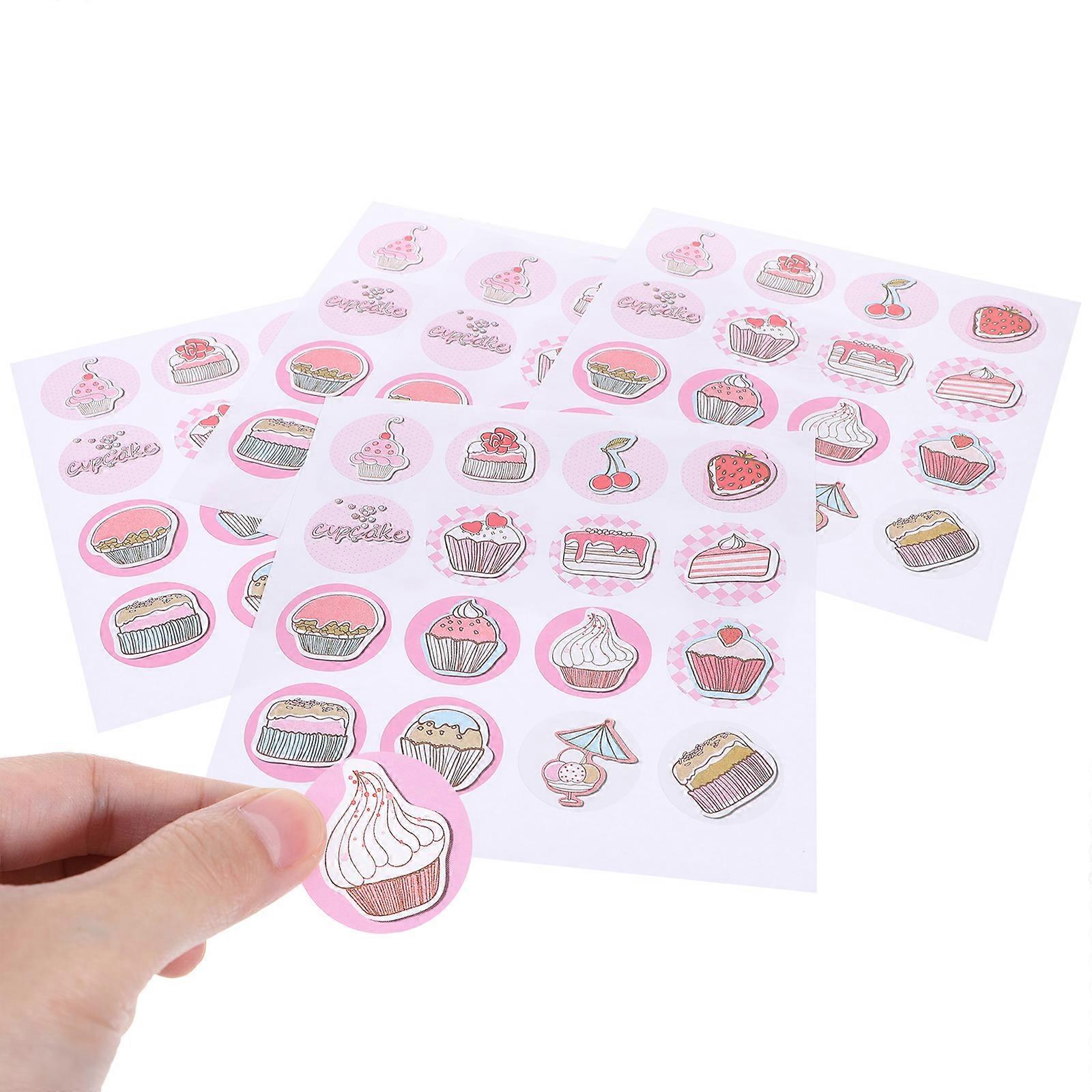 Creative 30 Sheet Cake Stickers   Self Adhesive Decals for DIY Baking, Present Sealing, Wrapping & Unique Envelope Decoration