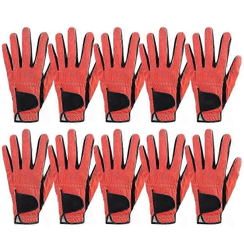 Golf Gloves - 10 Piece Set for Men's Left Hand: Breathable 3D Mesh & Non-Slip Performance for Golfers