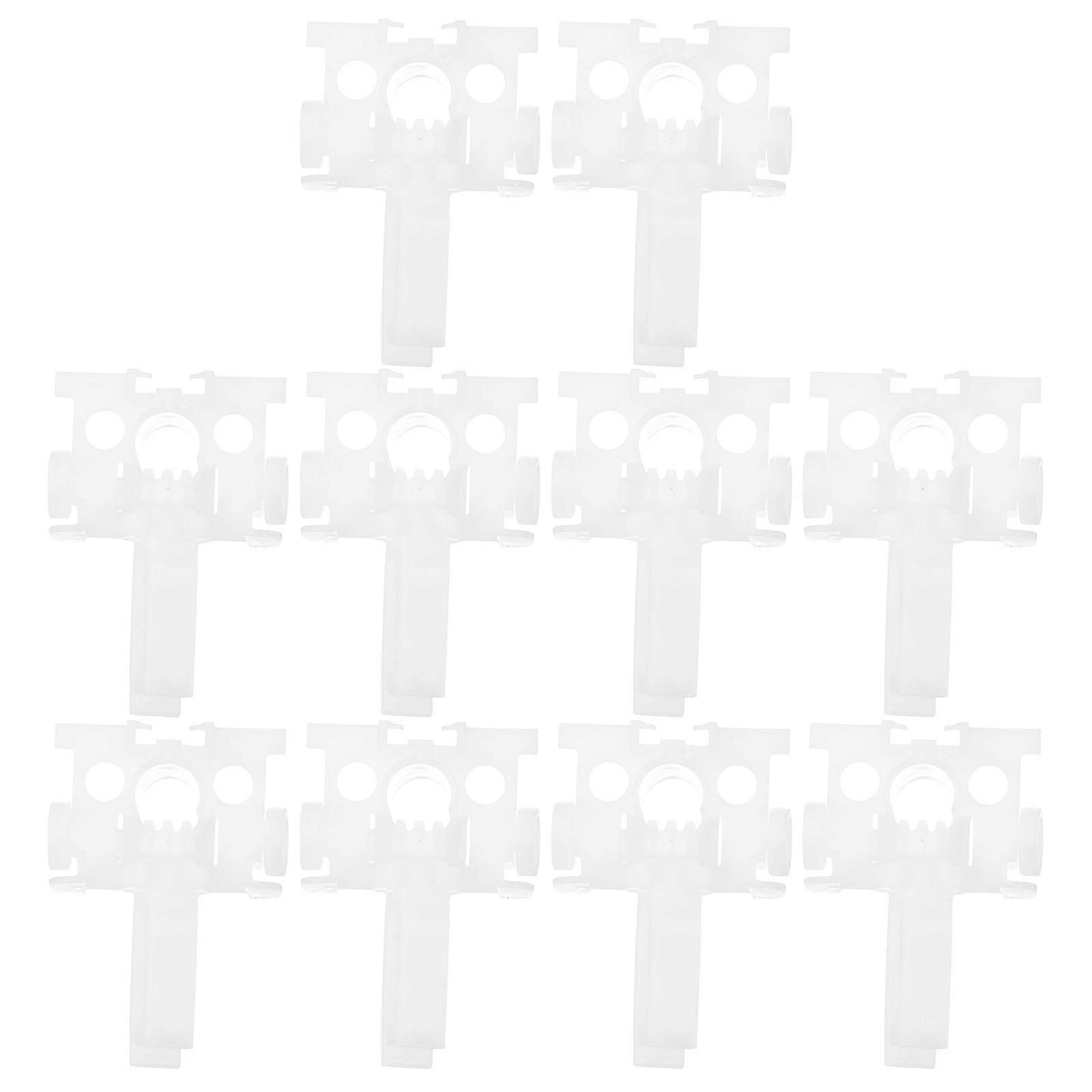 10pcs Vertical Blind Stem Replacement Kit White Easy Installation Smooth Operation Enhanced Privacy Light Control For Home Office Windows