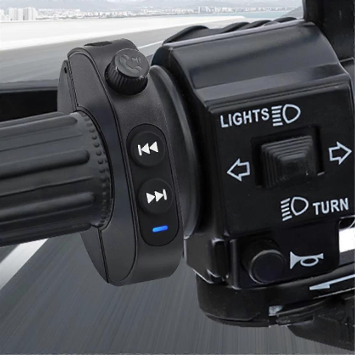 Wireless Bluetooth Handlebar Remote for Motorcycle Media Control Waterproof Design for Bike Music Management