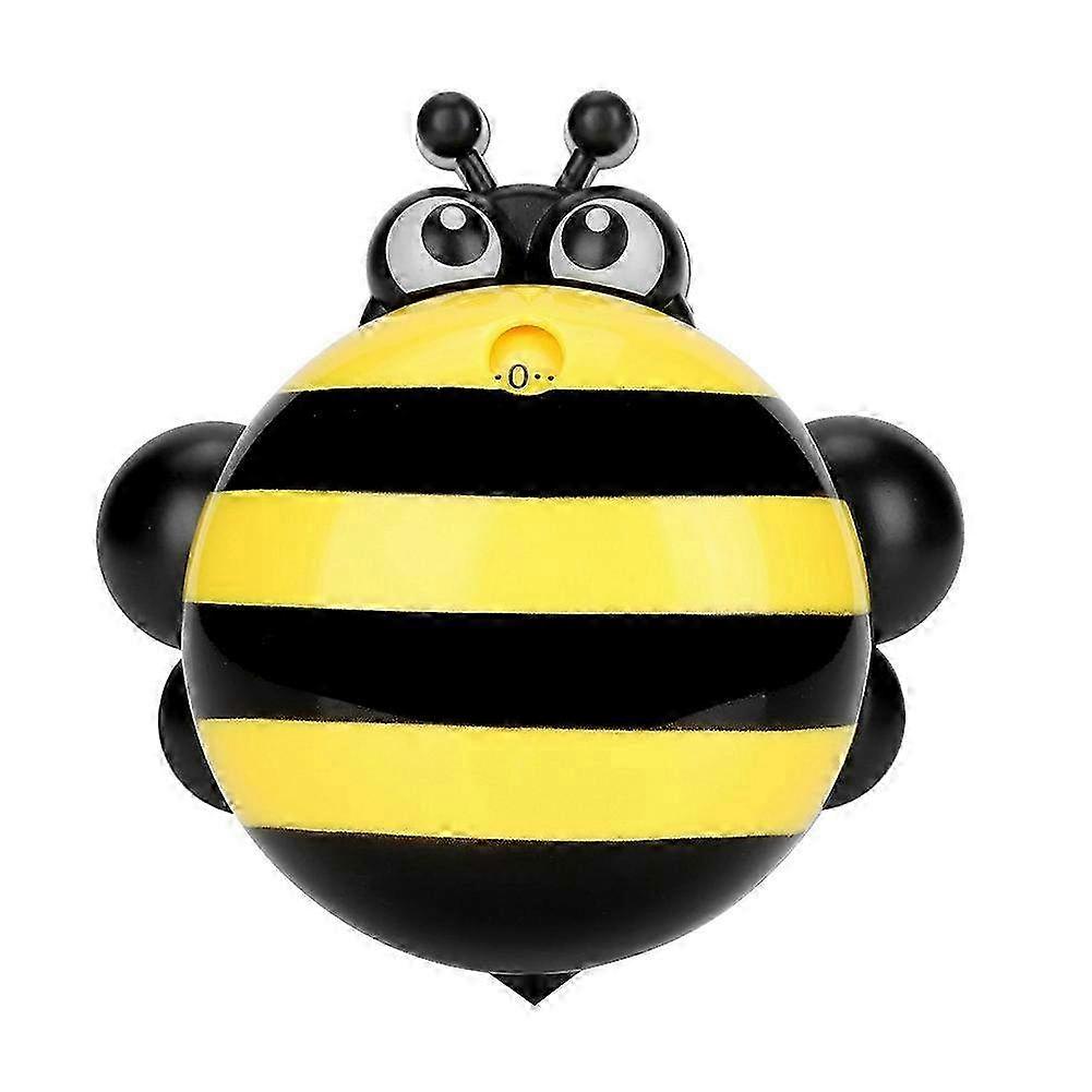 Cartoon Bee Mechanical Cooking Timer in Yellow - Manual Kitchen Alarm & Countdown Timer Tool for Precise Cooking Timing