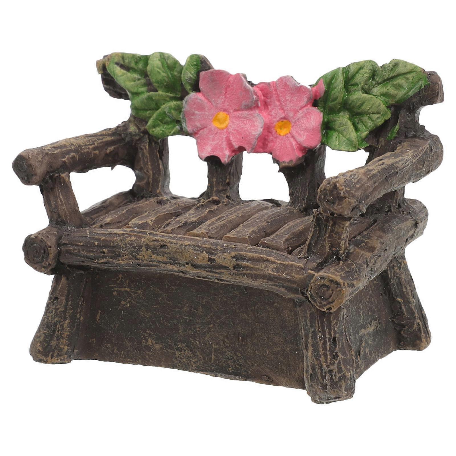 Miniature Resin Chair for Garden Decor – Lightweight Outdoor Micro Furniture Ornament for Fairy Gardens, Mini Houses, Patios – Unique Gift for Family