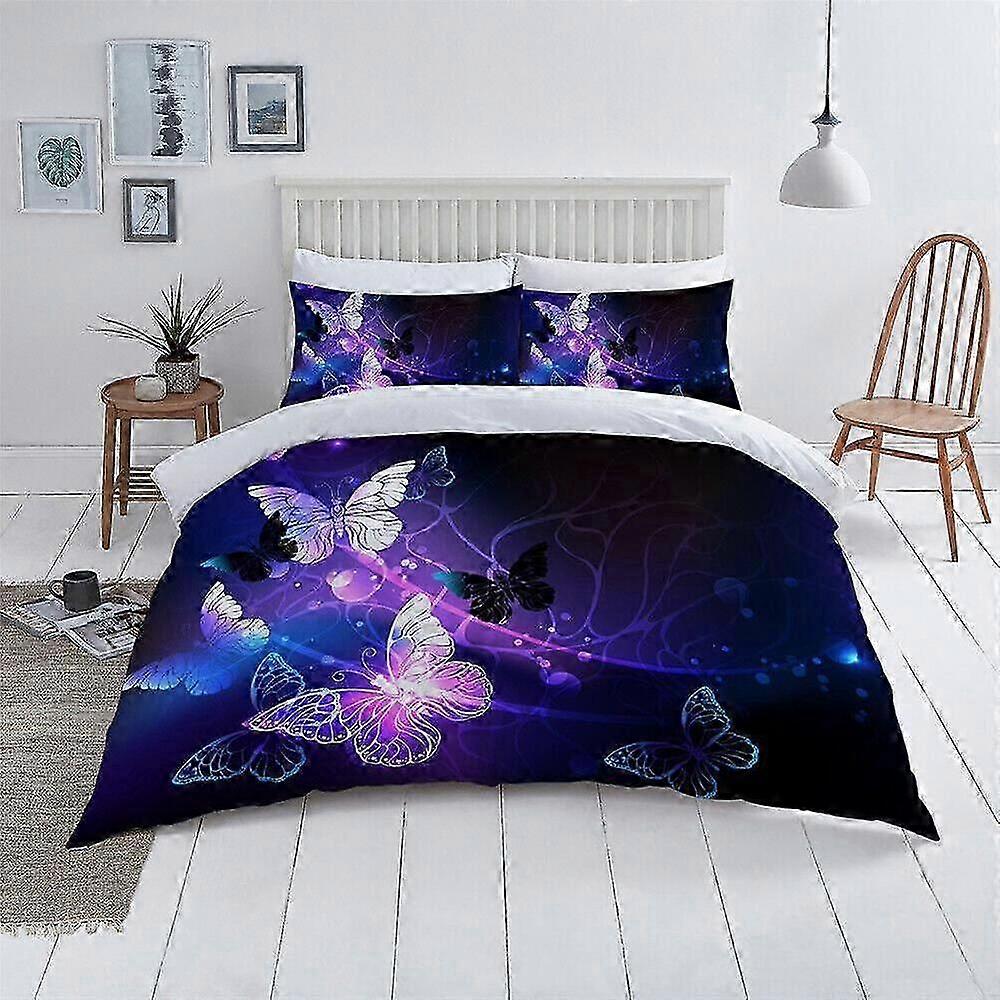 v1584 Lakan Skalle Blomma Kvinna Man Påslakan Set Mjuka Sängkläder Lakan IU1584