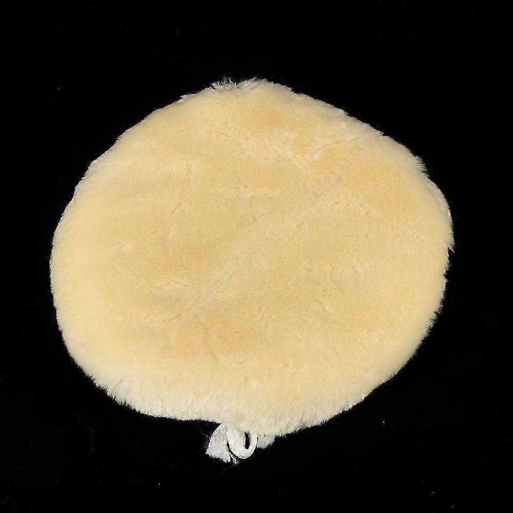 7-Inch Soft Artificial Wool Buffing Pad for Car Polishing & Waxing - High-Quality Waxing Polisher Pad for Smooth Finish