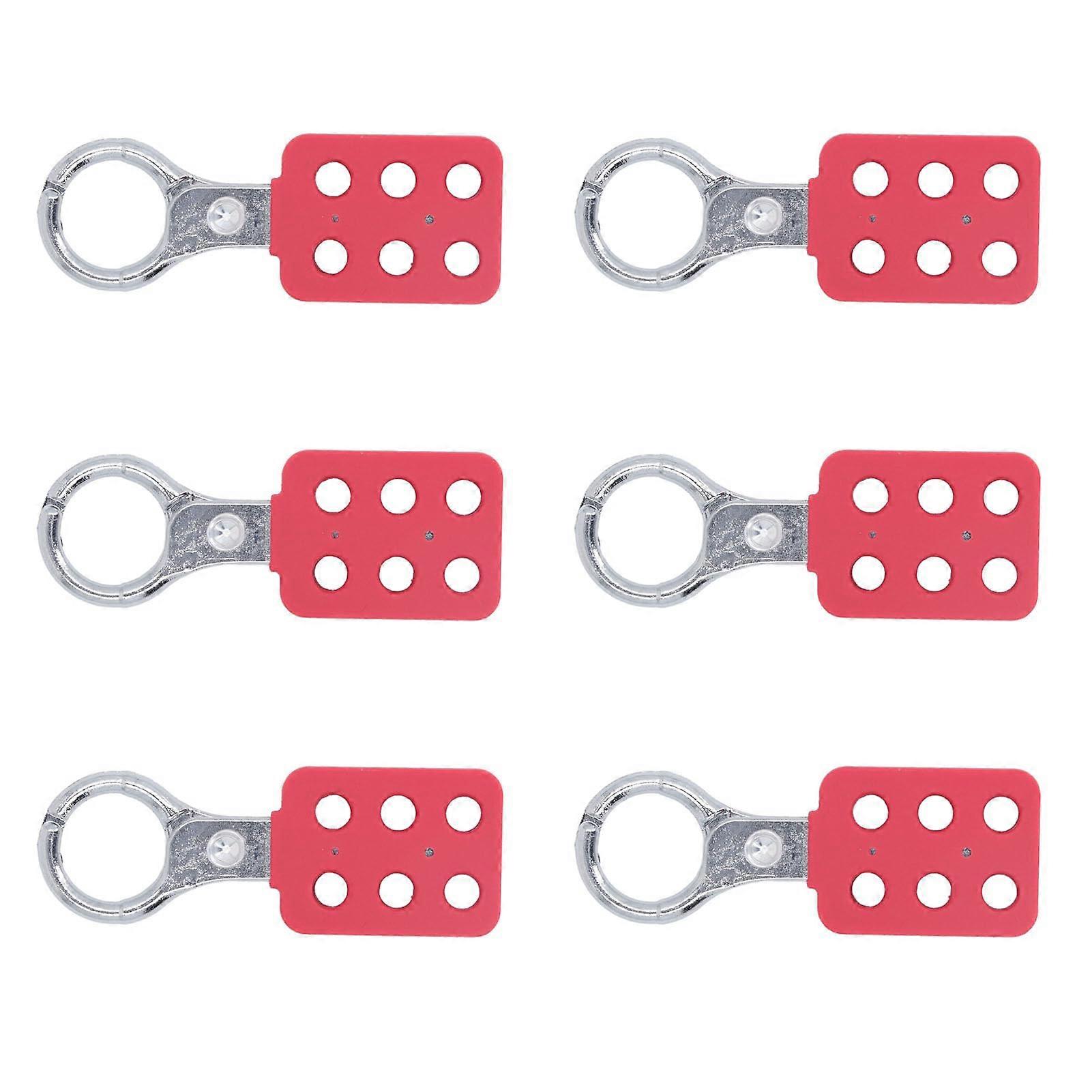 6pcs Lockout Tagout Hasps Nylon PA