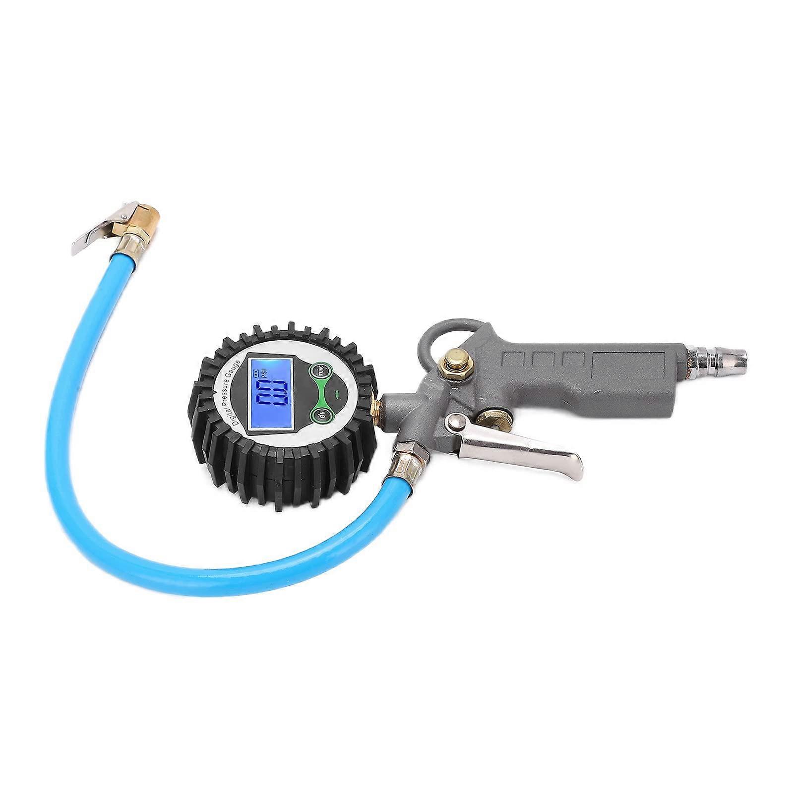 Tire Pressure Gauge Universal Digital Inflator With Backlit Display 0-230 PSI Zinc Alloy Meter For Air Compressor Tool