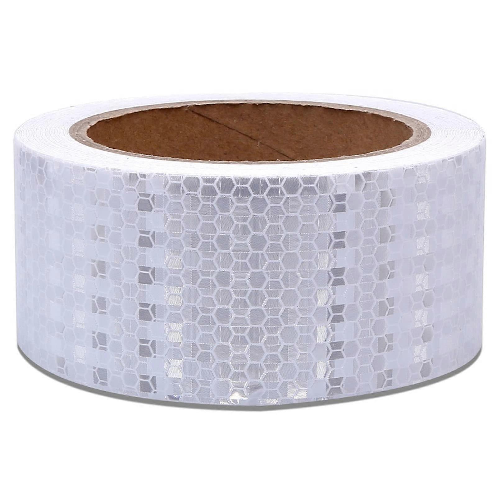 Reflective Tape, 2 Inch X 29.5 Feet, Waterproof, Durable (Color: Bianco)