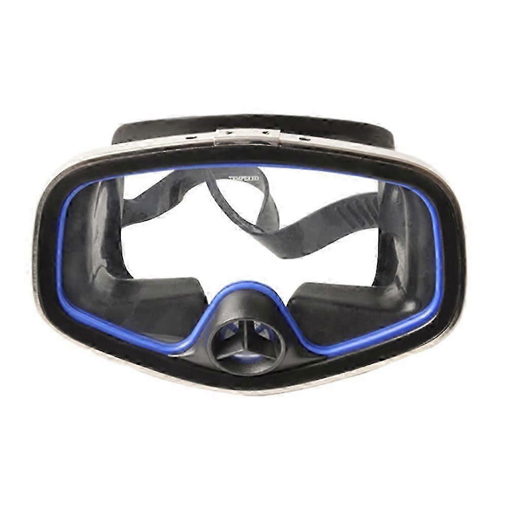 Scuba Diving Classic Free Dive One-Window Silicone Purged Mask Black Nose Valve Large Frame Adult