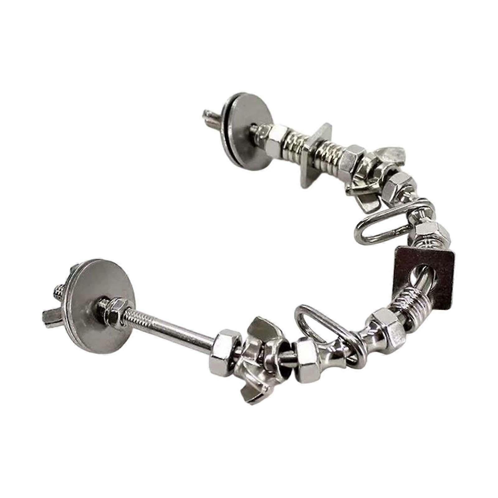 Bird Perch Exercise Stainless Steel Parrot Perch Stand for Cockatoo Parakeet