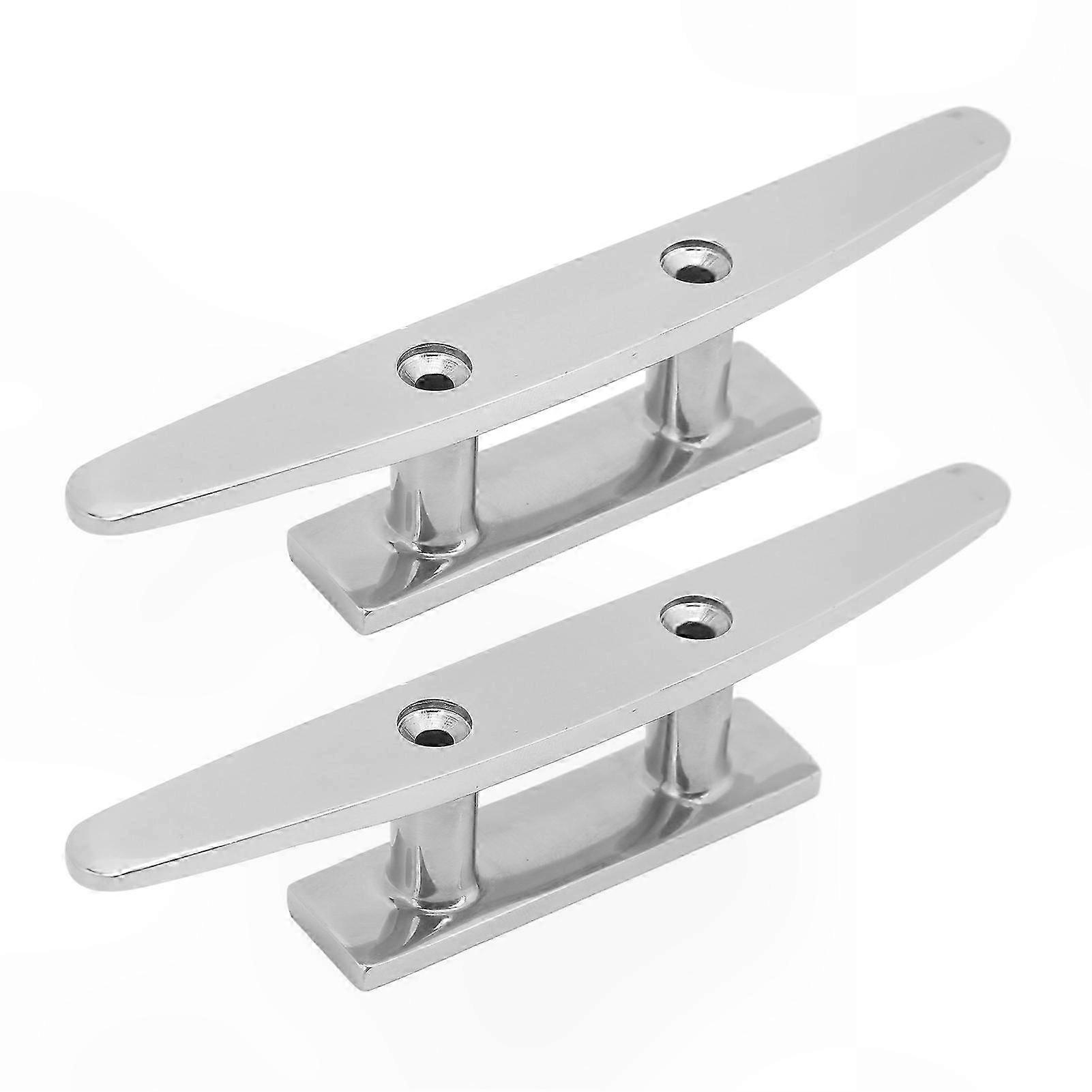 Universal 2-Pack 5in Boat Cleats for Watercraft Yacht Kayak Jet Ski Dock Deck Mounting Open Base Design