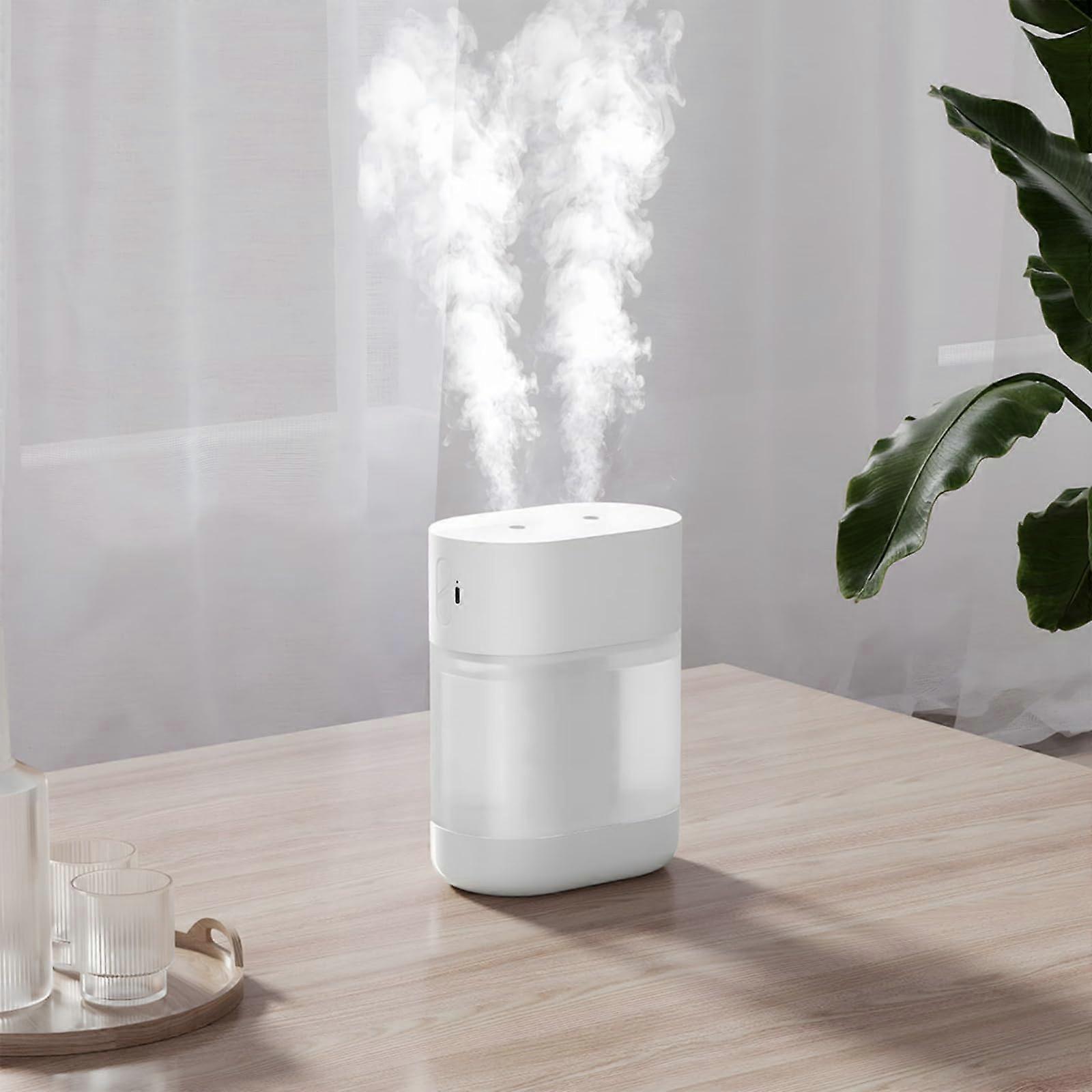 Humidifier for Bedroom Wireless Portable – 1L Cool Mist Ultrasonic with Night Light, Auto ShutOff Quiet (White)