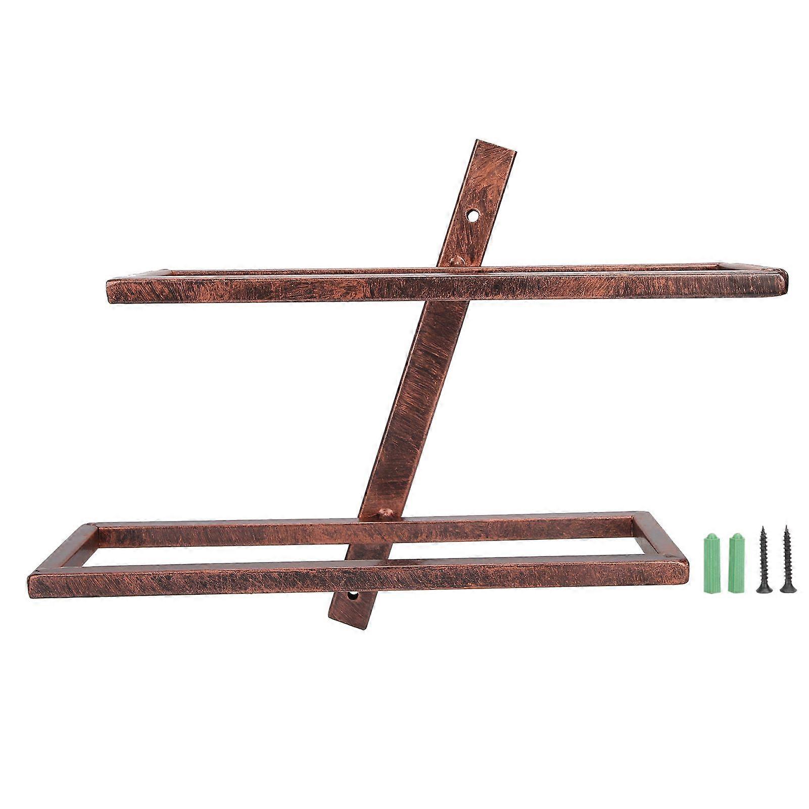 Rustic Wall Mounted Wine Rack, 2 Bottle Wine Holder for Home Dining Room