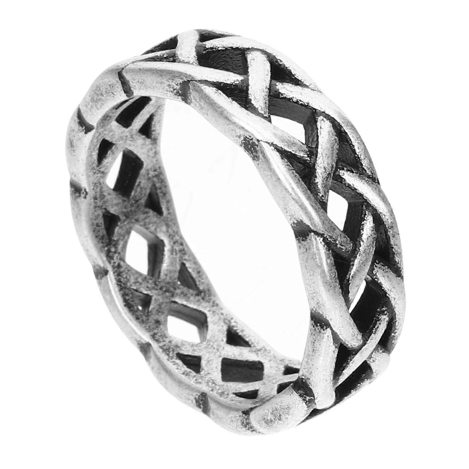 Knot Band Ring for Men – Durable Stainless Steel Woven Design Finger Ring for Daily Wear, Festivals, and Parties