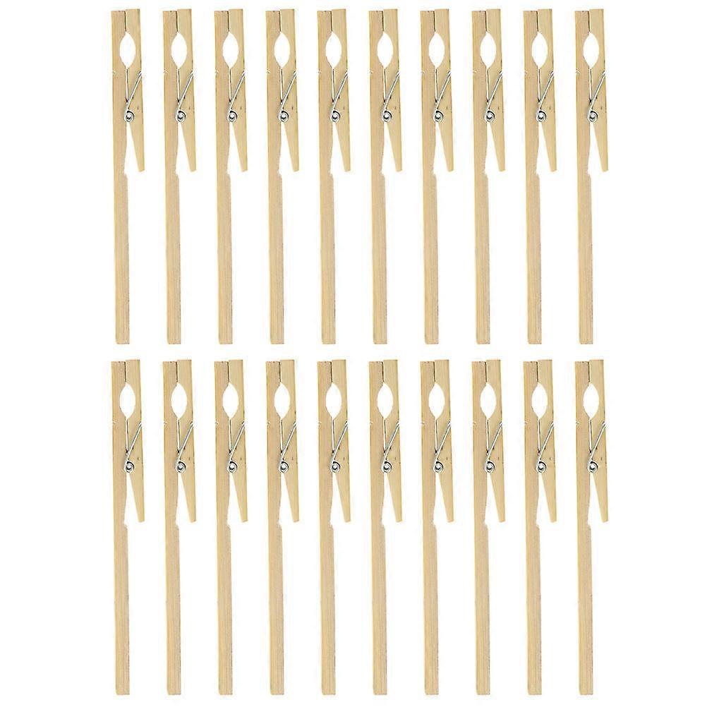 20pcs Bamboo Testing Test Tube Clamps Laboratory Equipment Chemical Testing Tool