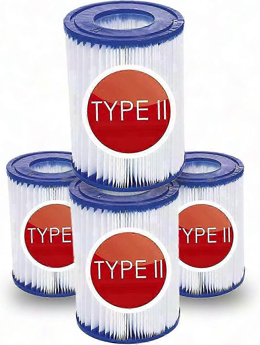 Bestway 58094 Type 2 Filter Cartridge 4-Pack | Compatible with Bestway Steel Pro Frame Pool | Family Swimming Pool Replacement Filters