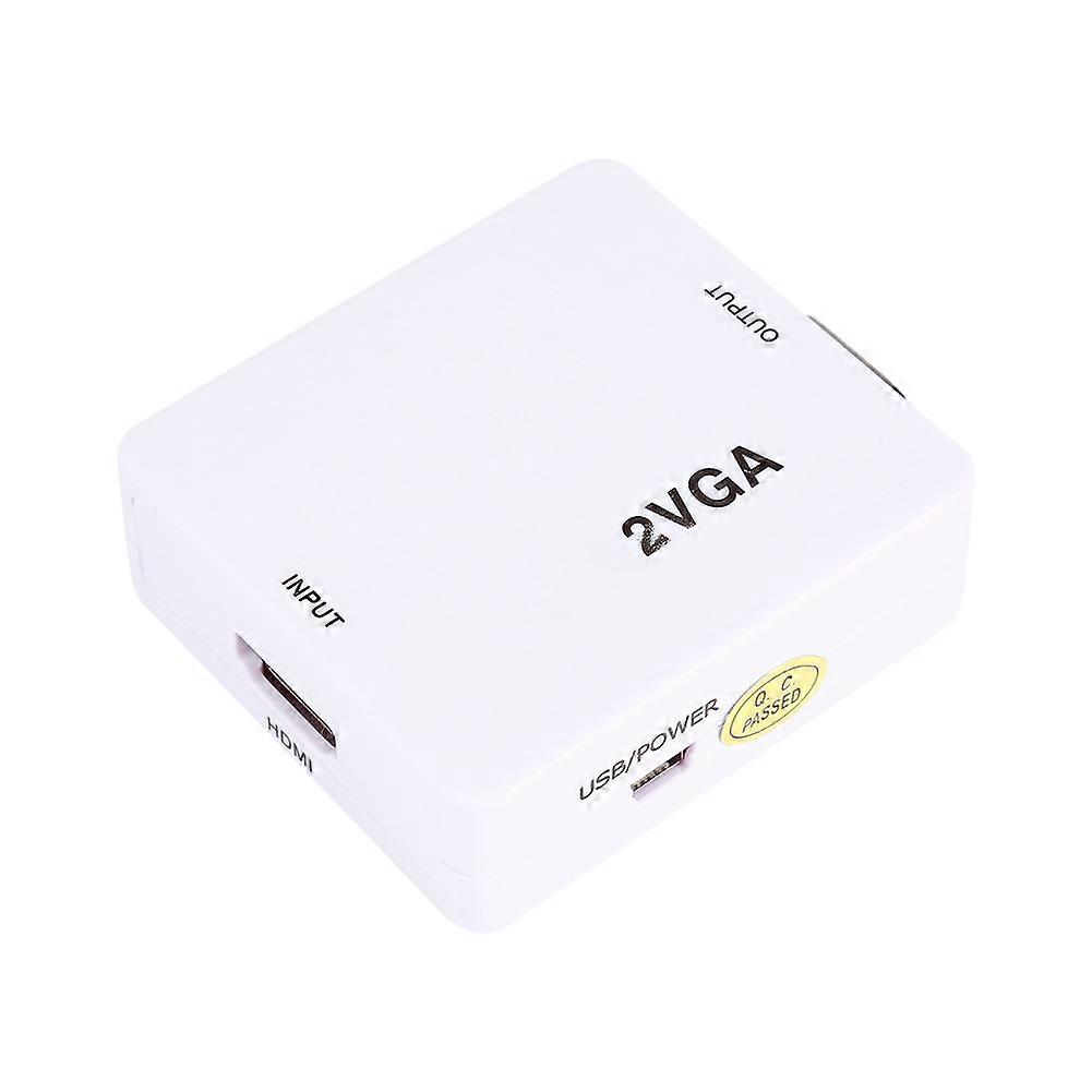 Mini HDMI TO VGA HDMI 2 VGA Converter With USB Cable 1080P Adapter Converter