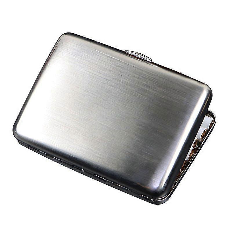 Cool Treasure 16pcs Metal Cigarette Box Nickel