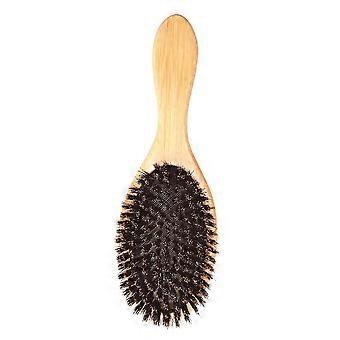 Hair Brush Natural Bamboo Handle Anti-static Hair Scalp Paddle Hairbrush Gasbag Massage Comb Hair Care Tool